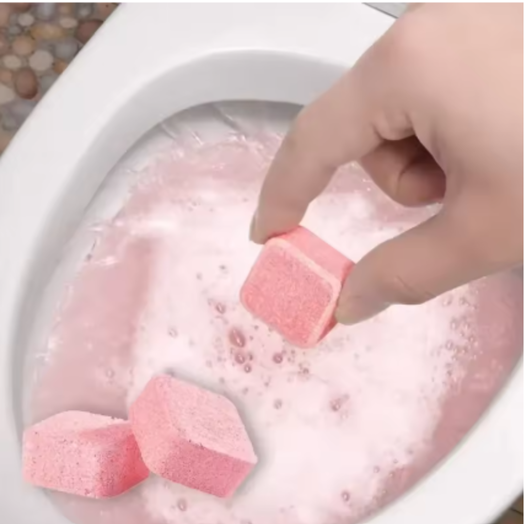 טבליות אבקה מקציפה לניקוי פנימי יסודי לאסלה