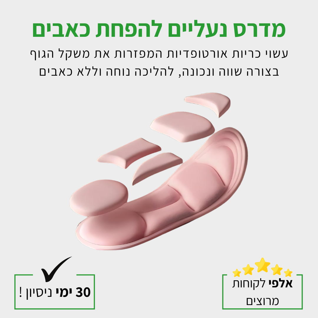 PerfectStep+ המדרס להפחתת כאבי גב ורגליים