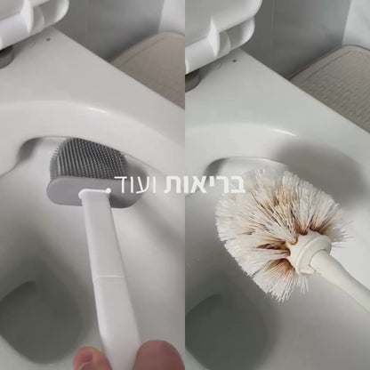 מברשת אסלה הגיינית למניעת שאריות חיידקים - CleanToilet